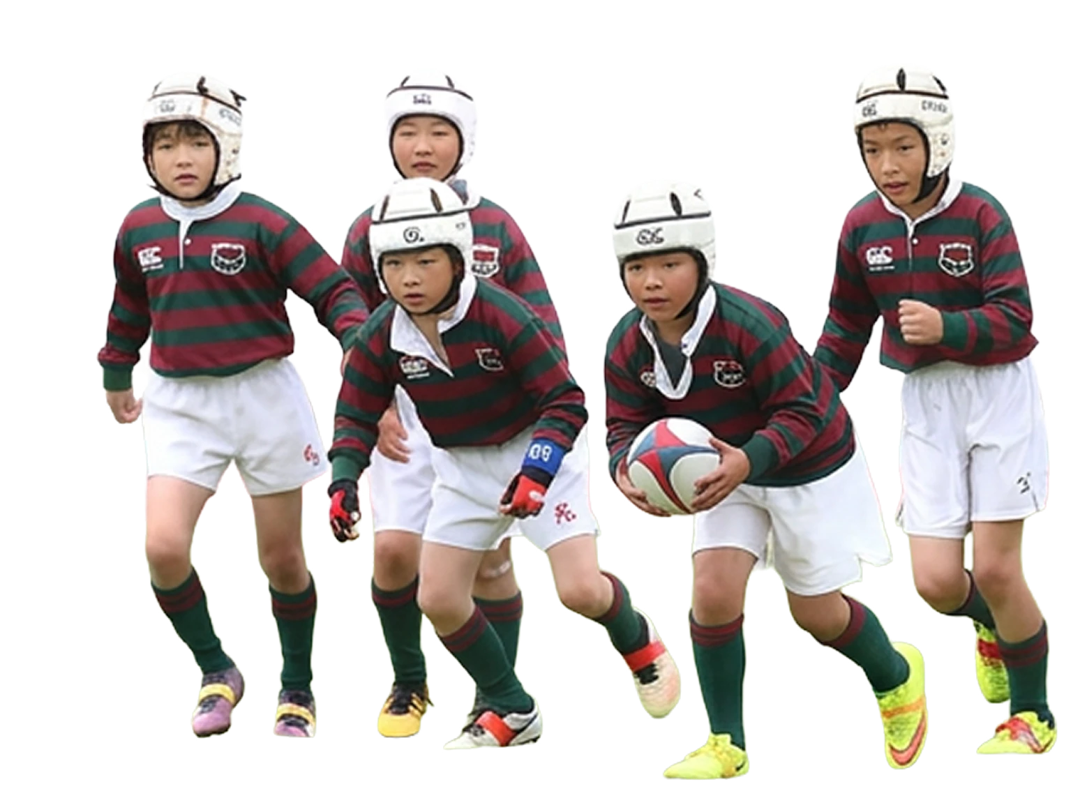 ラグビーを楽しむ子どもたち